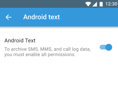 Configuring Android Text