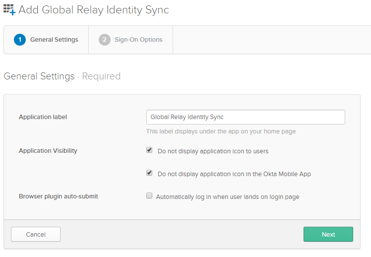 Configuring Global Relay Identity Sync for Okta (SCIM Provisioning)