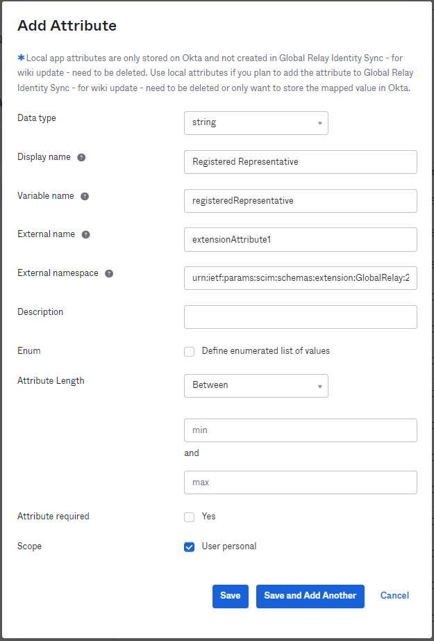 Configuring Global Relay Identity Sync for Okta (SCIM Provisioning)
