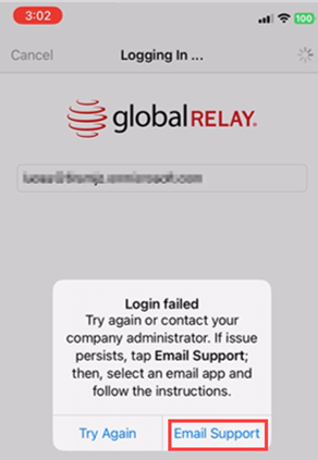 Reporting Issues Using Global Relay for Intune (iOS)
